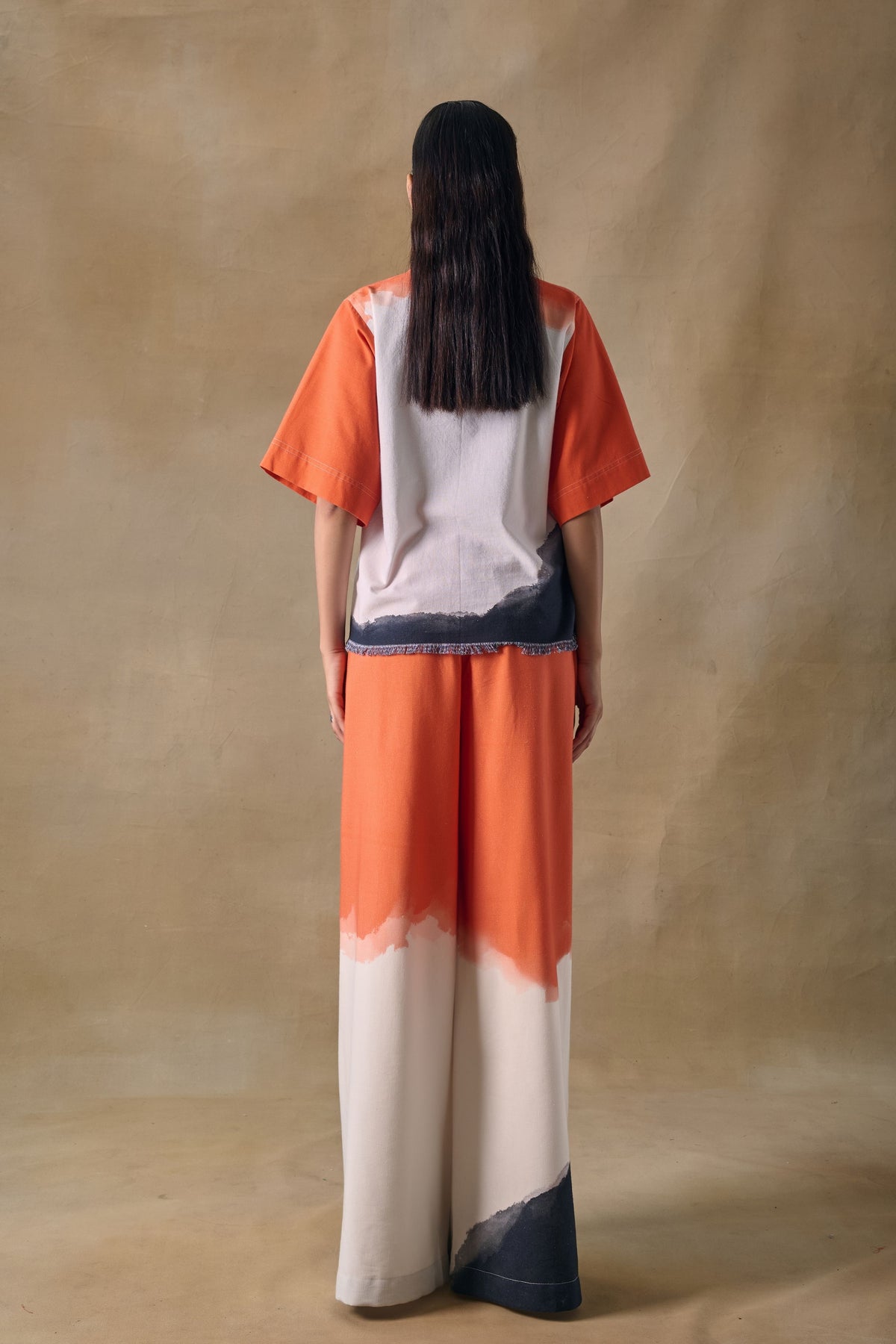 Orange Washed Co-ord Set