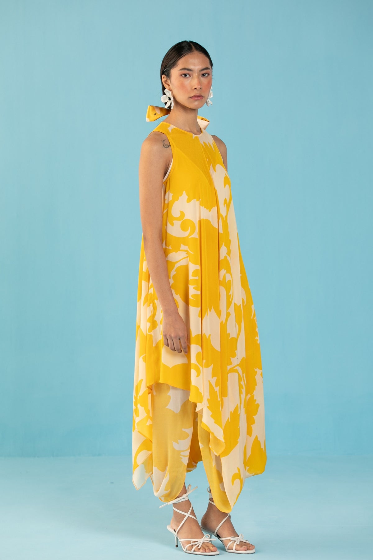 Yellow Kaftan Dress