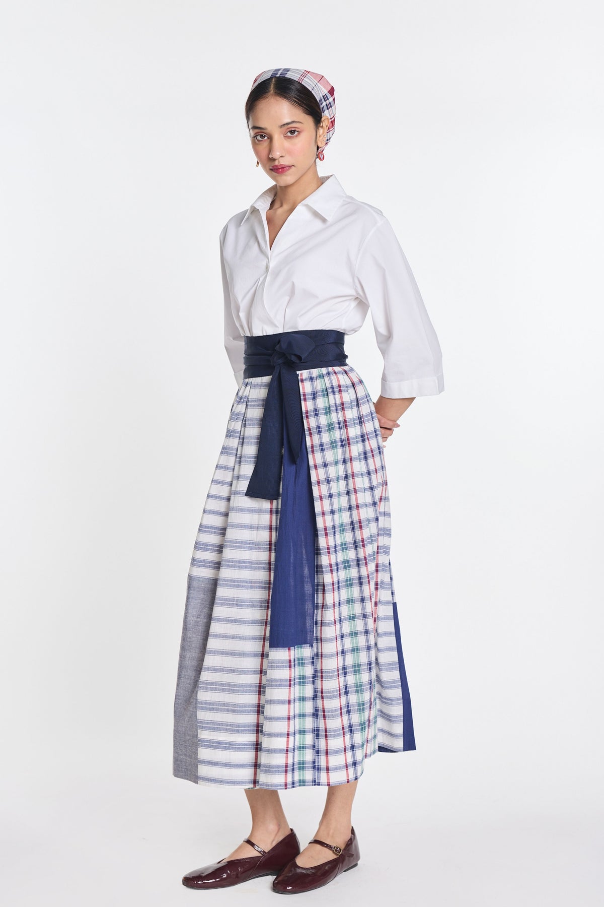 Ivy Patchwork Wrap Dress