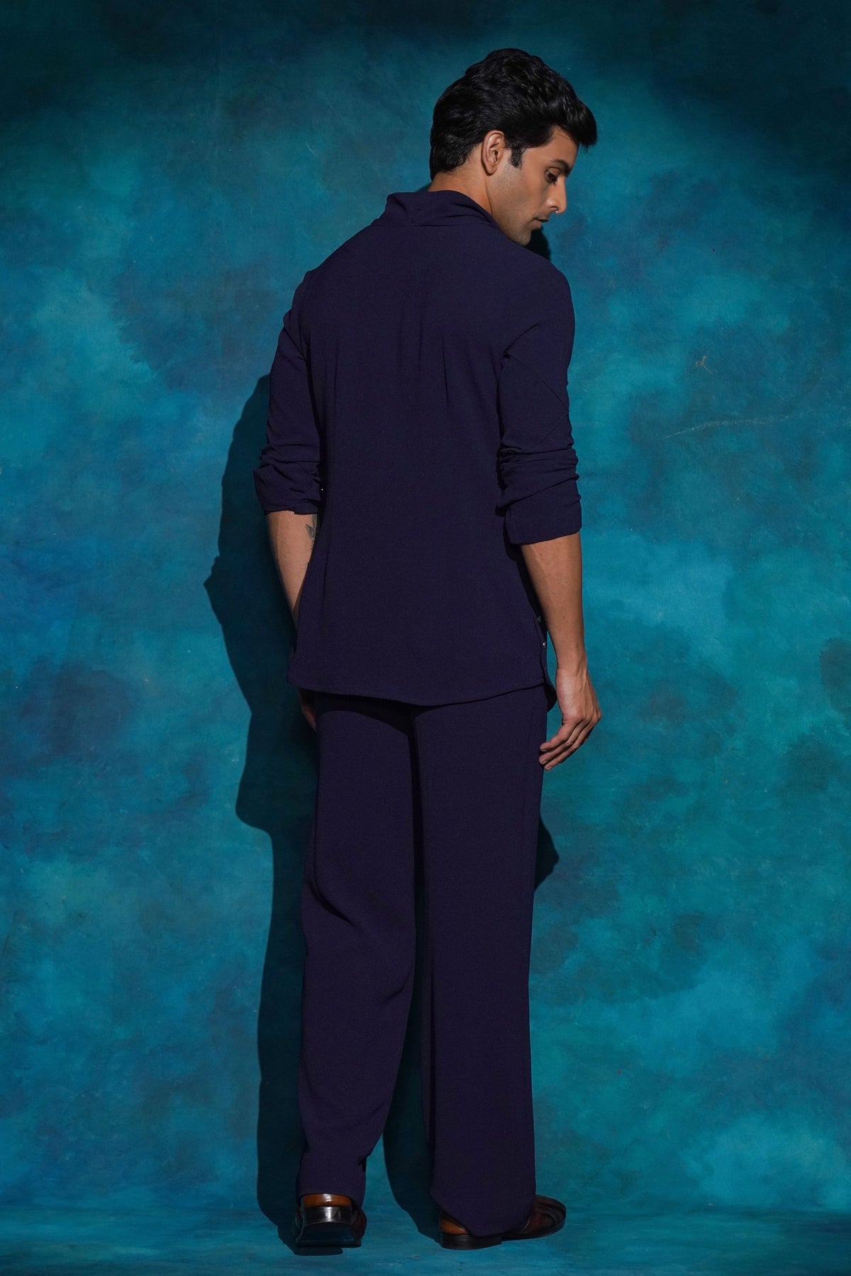 Blue Midnight Short Jacket Set