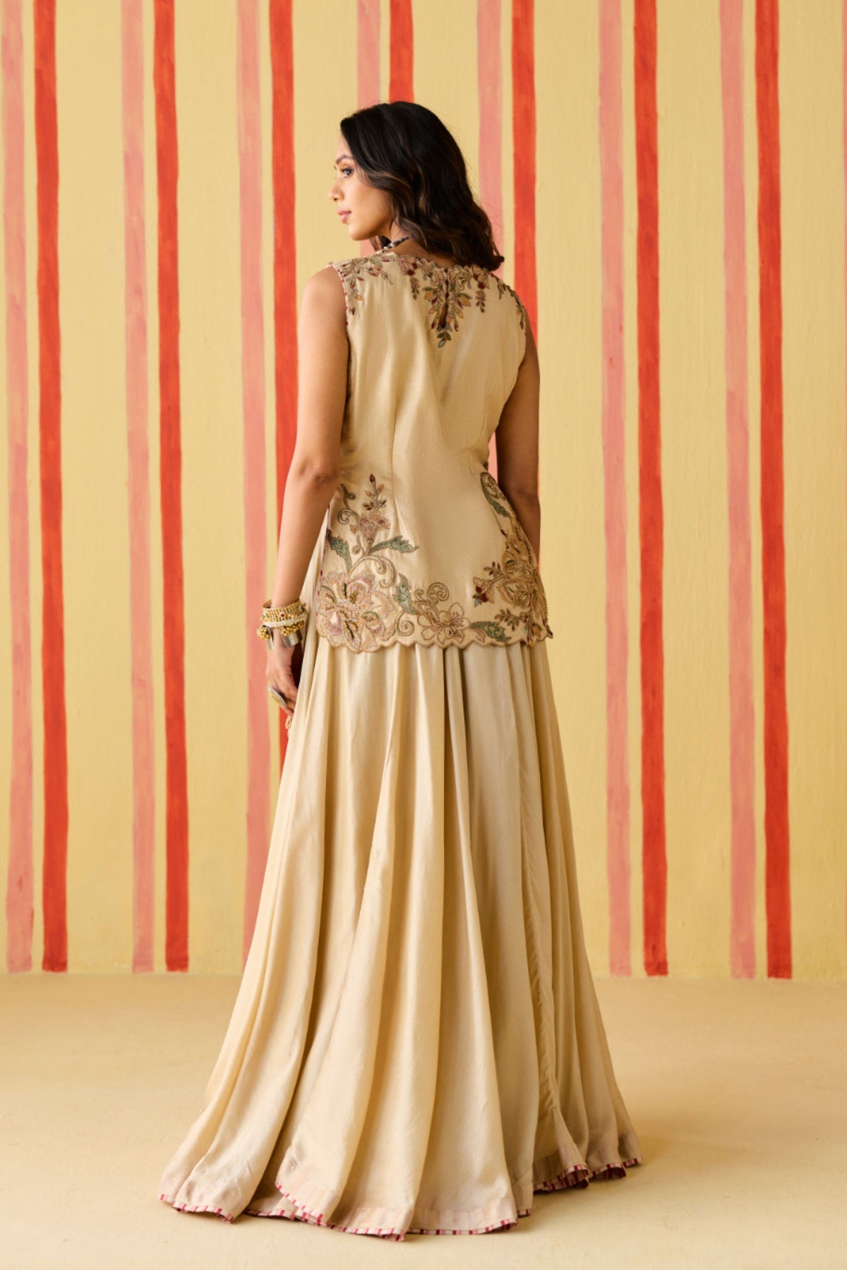 Padmini Tussar Lehenga Set