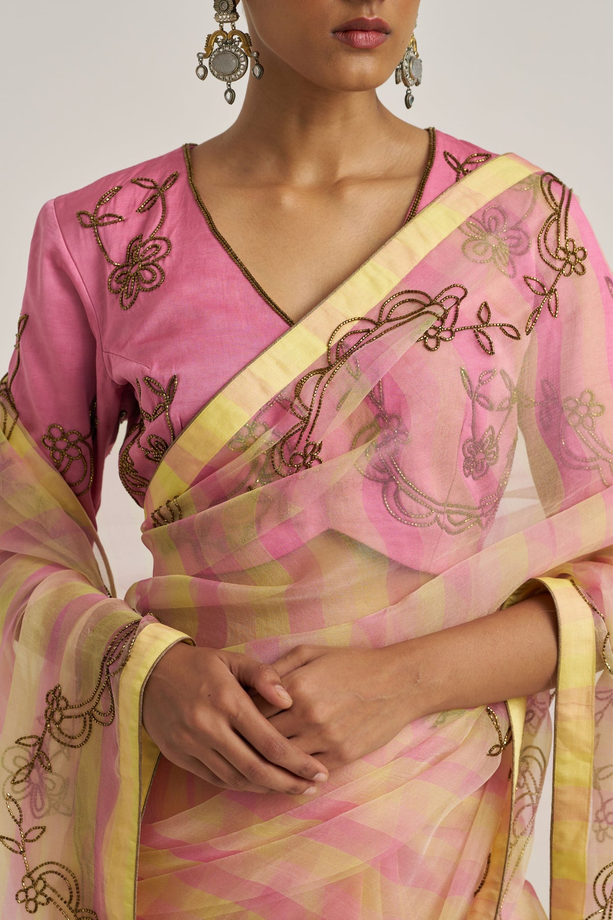 Yamini Pink Saree