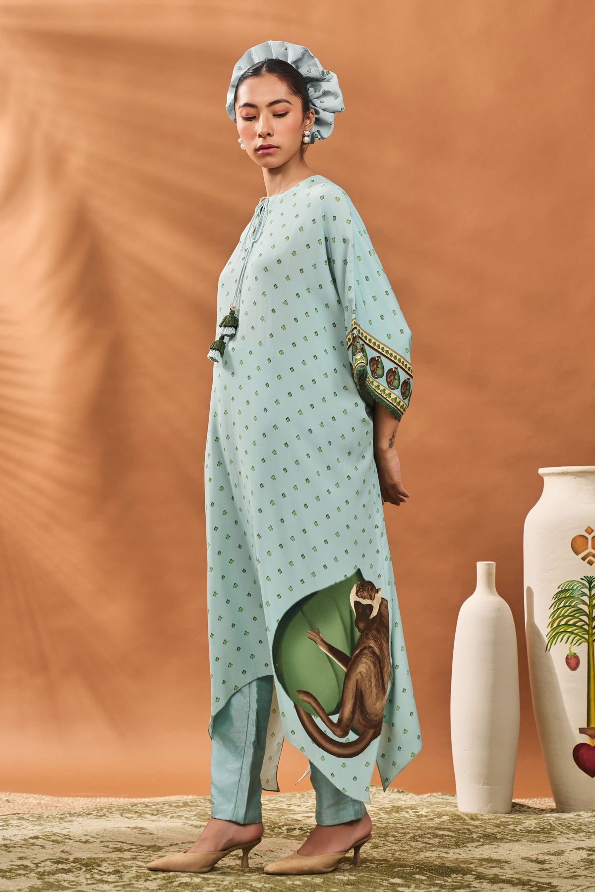 Blue Ace of Spades Kurta Set
