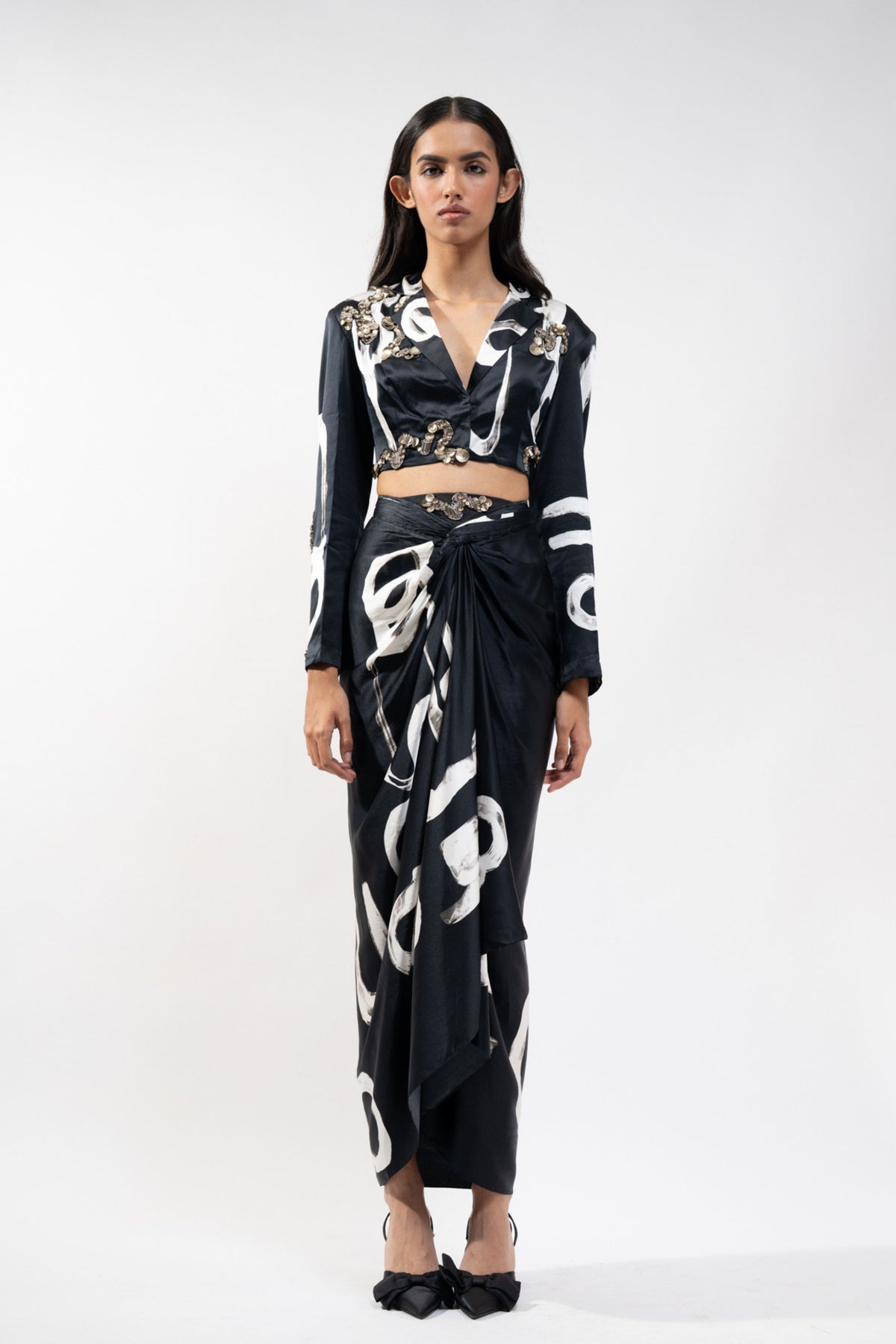 Knotted Skirt Set