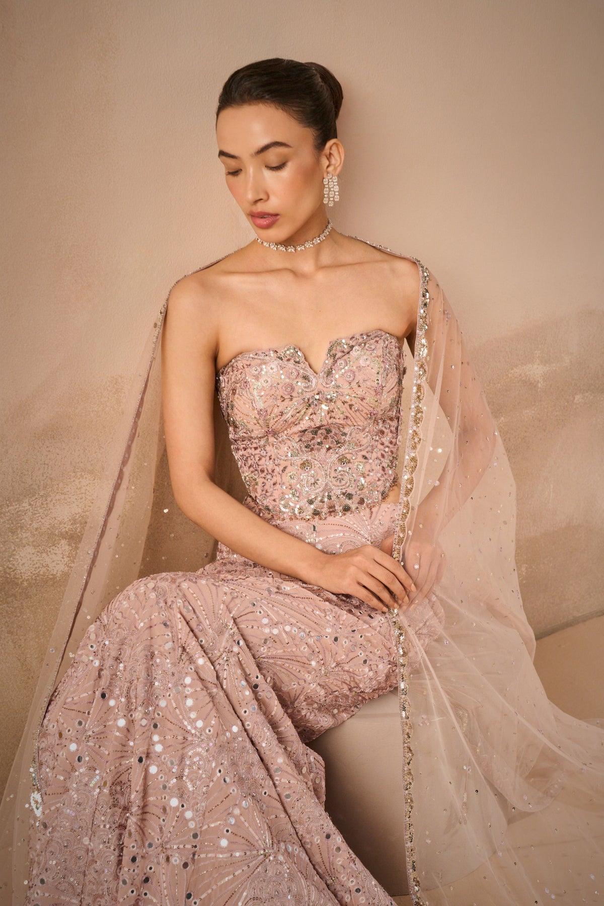 Lehenga Set With Corset Blouse