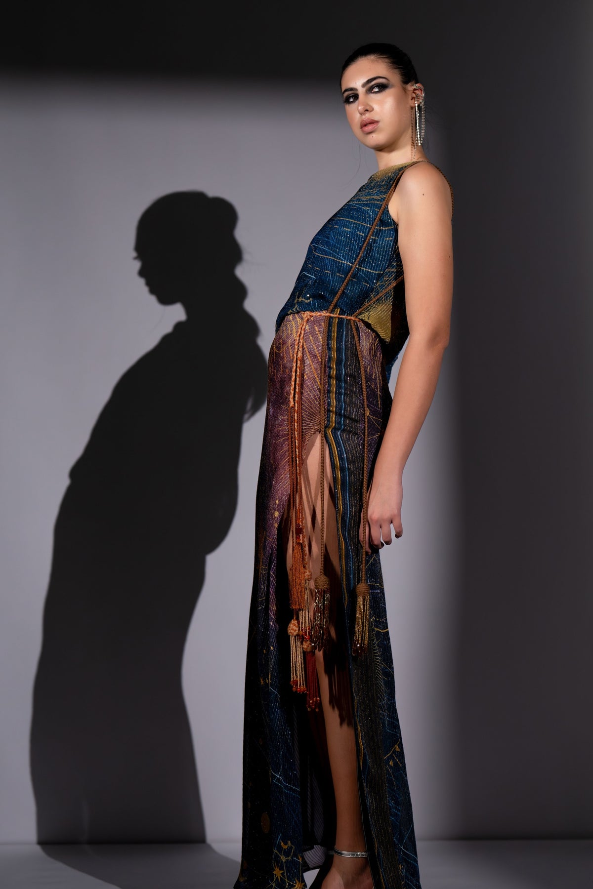 Blue One Shoulder Dress