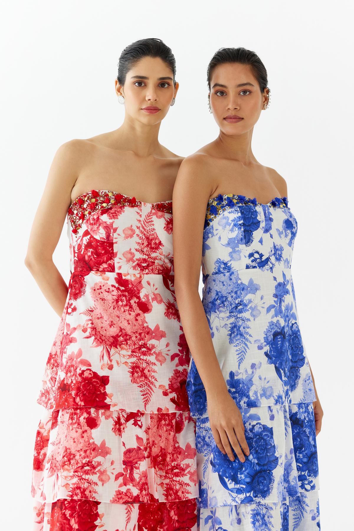 Ruby Chintz Tiered Dress