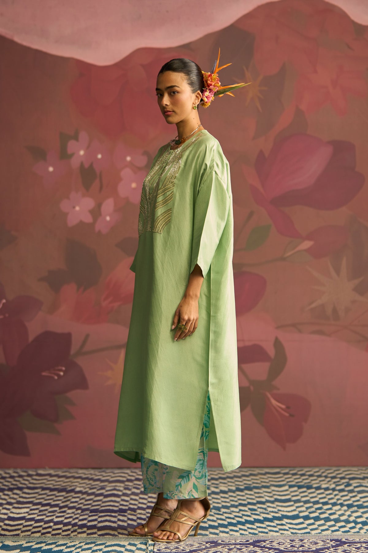 Mint Veil Kurta Set