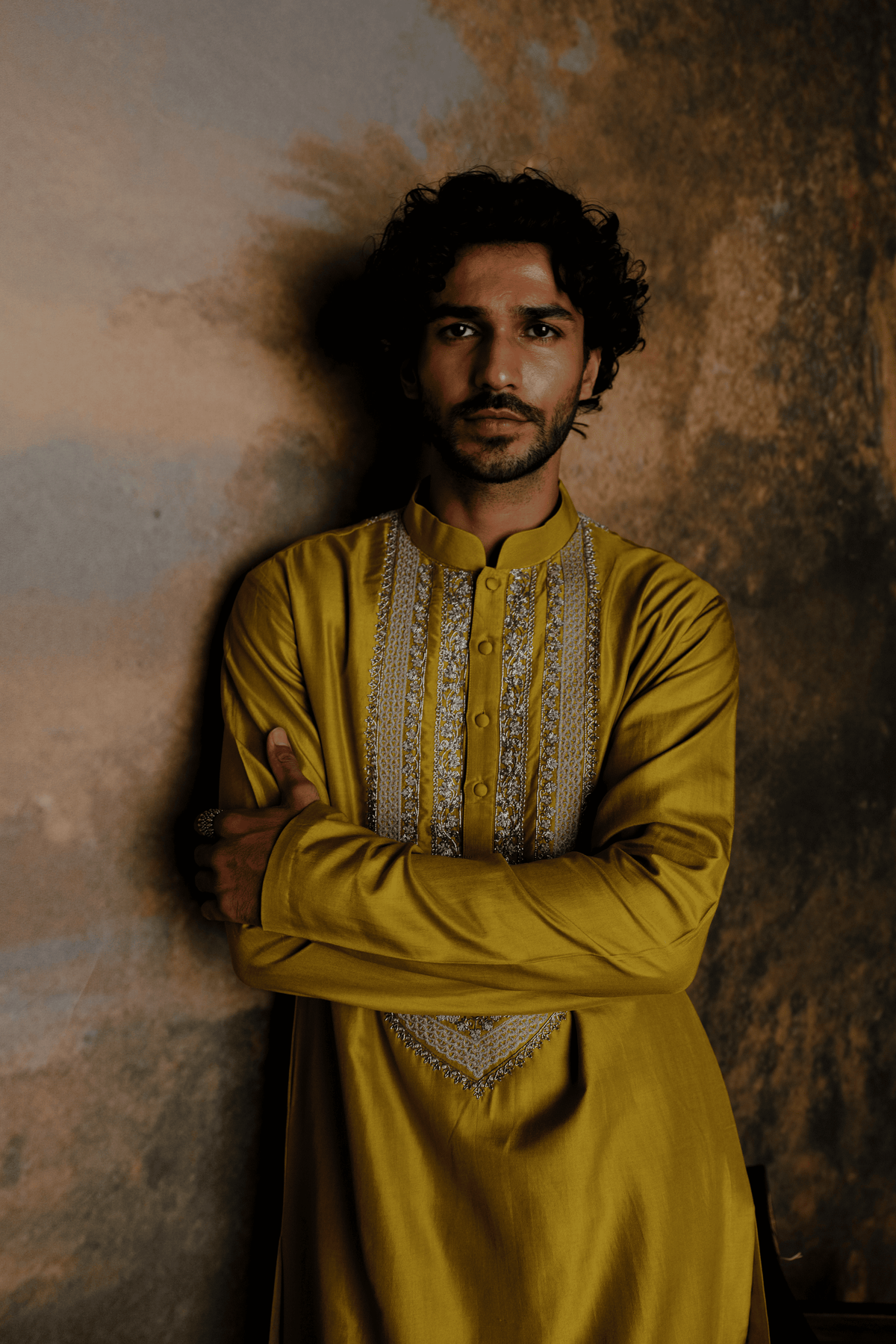 Mustard Kurta Set