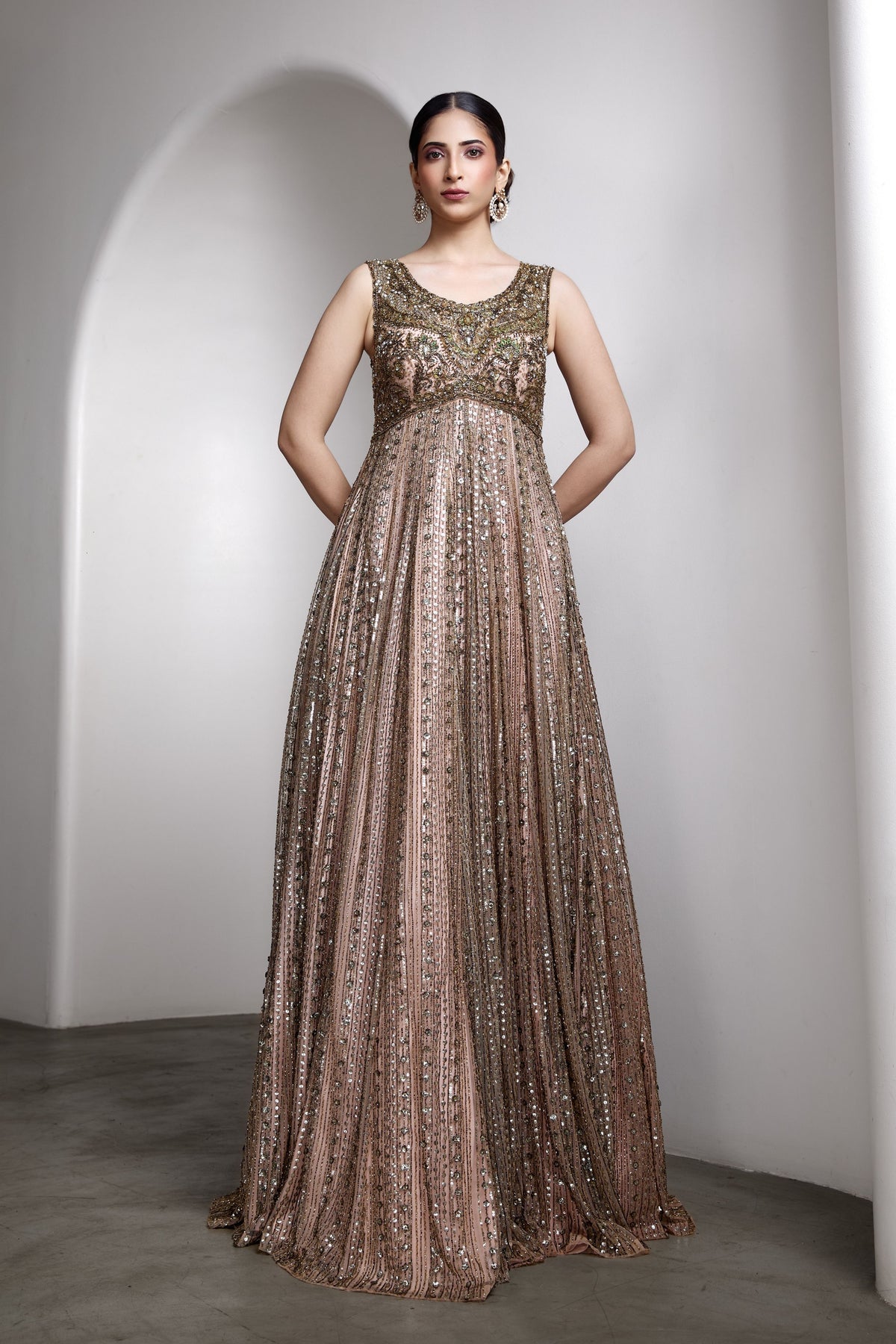 Pink Embellished Gown