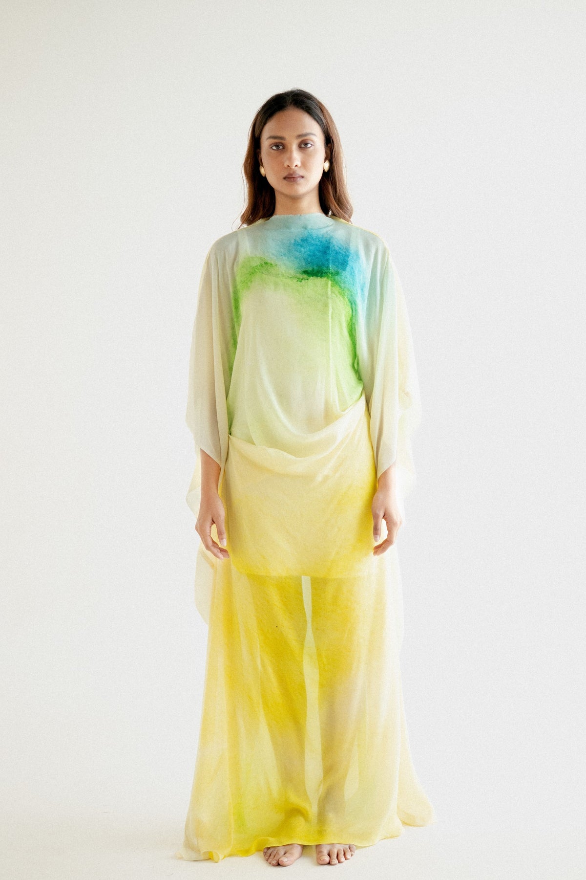 Printed Tie Up Kaftan