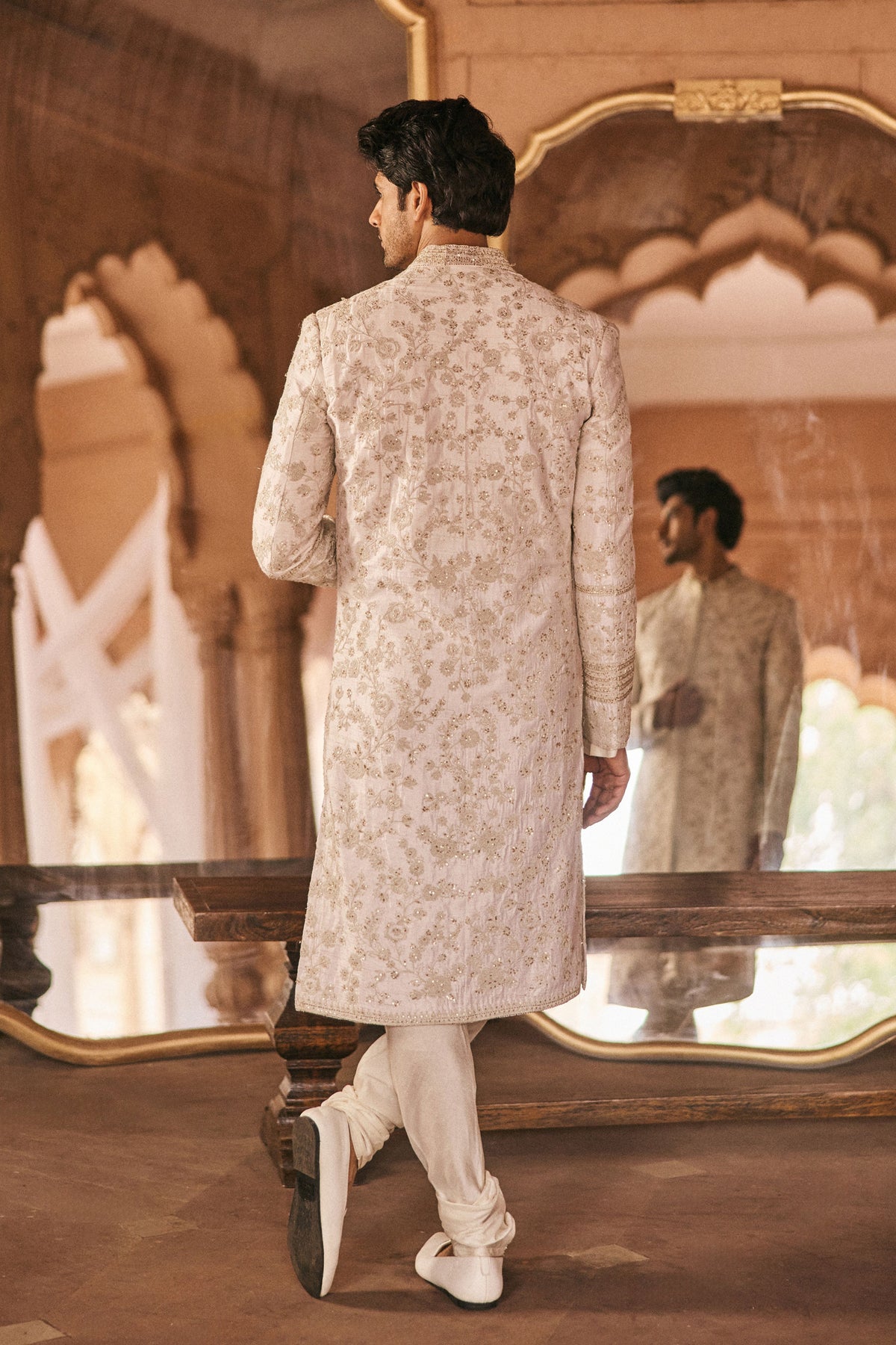 Ivory Sherwani Set