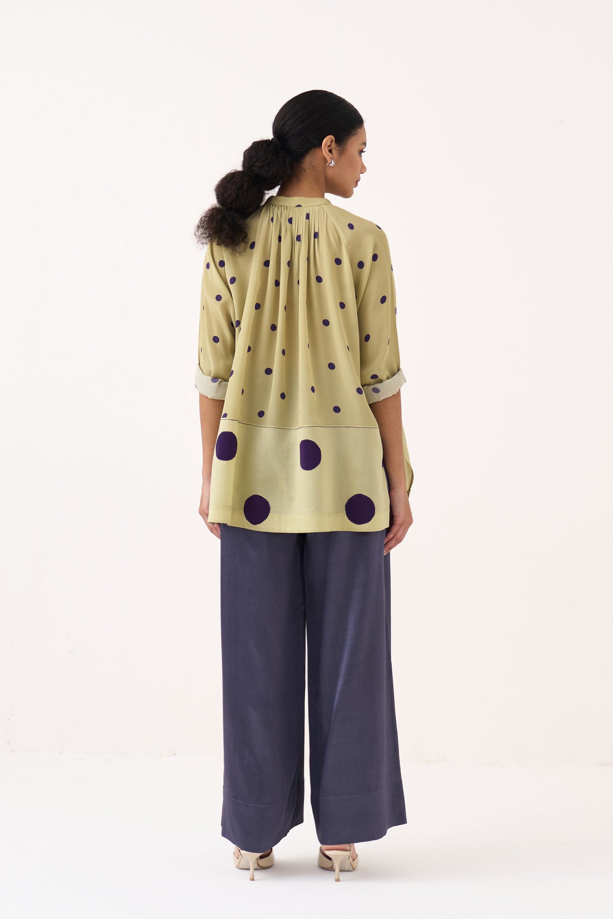 Polka Peasant Top