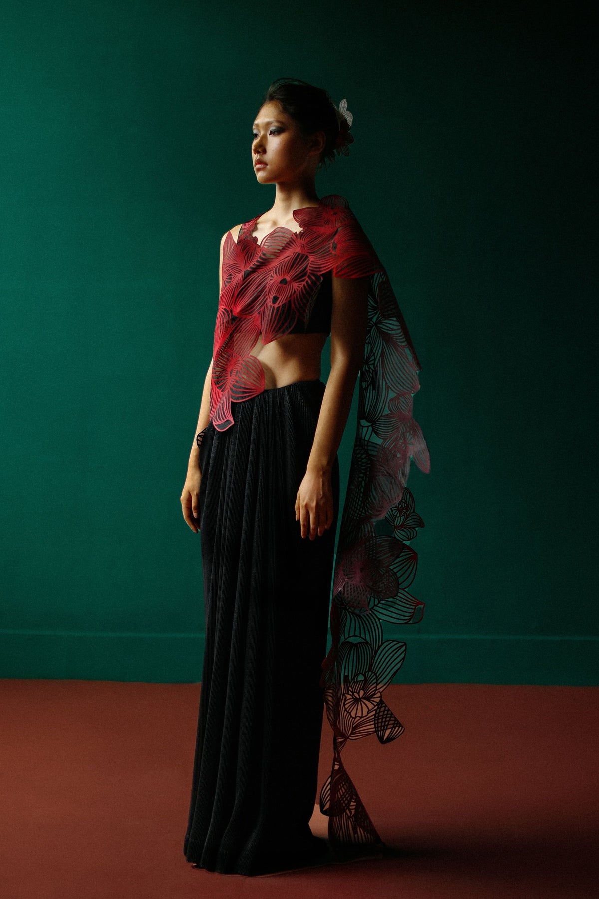 Orchid Gauze Saree