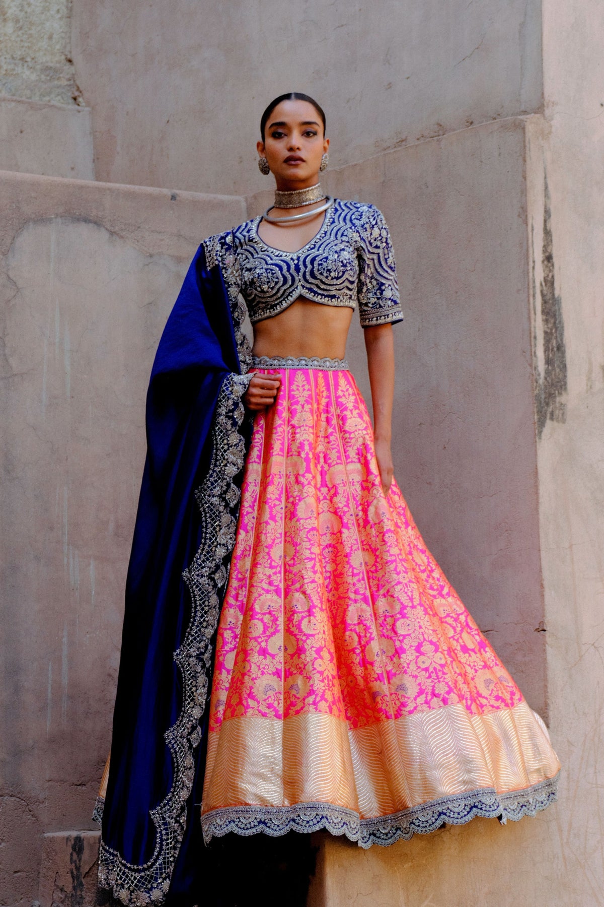 Hot Pink Lehenga Set