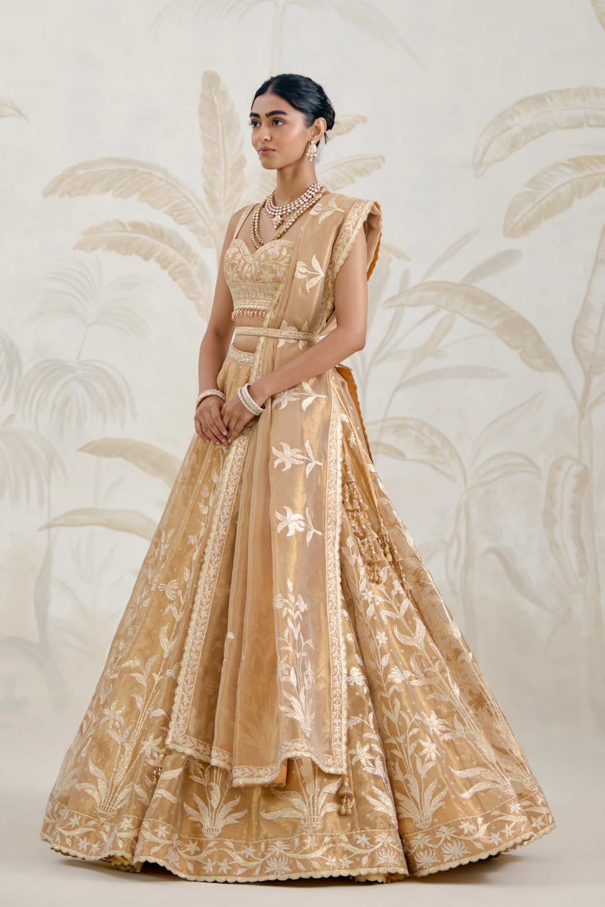 Gold Lehenga Set