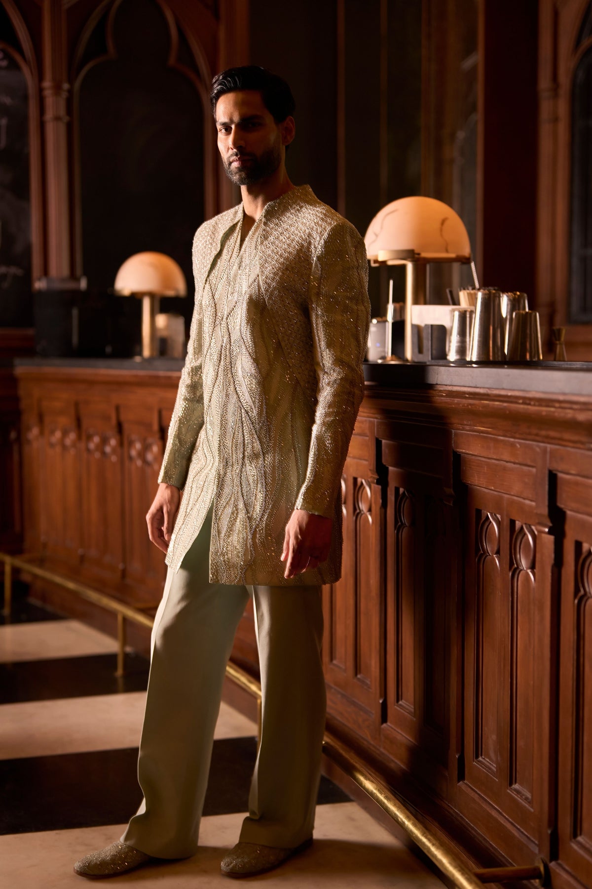 Liquid Botanica Sherwani Set