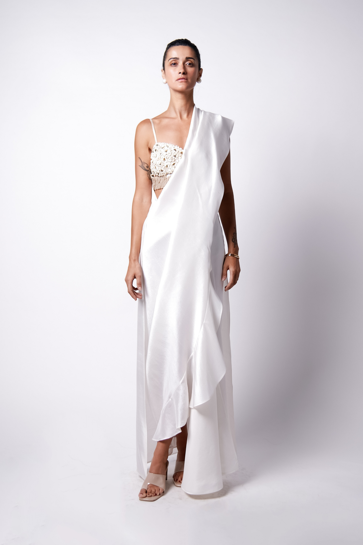 Iris Bustier With Cape Sari