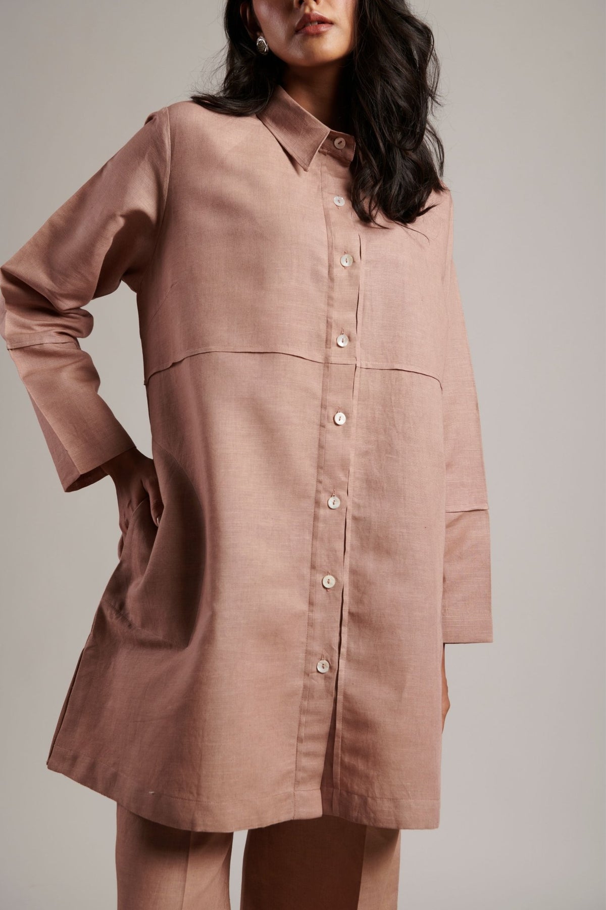 Vintage Rose Desire Tunic Set - Moh India - Elahe
