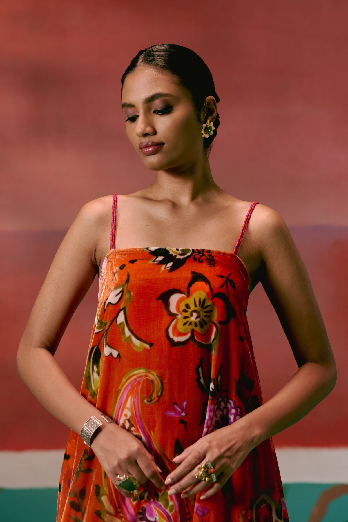 Floral Kurta Set With Dupatta