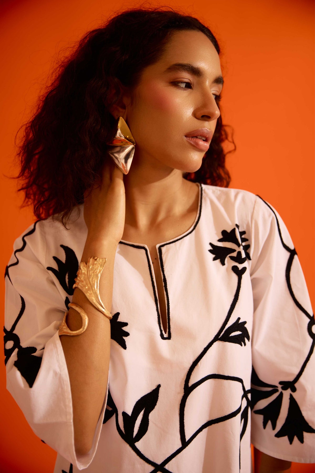 Ivory Cotton Maxi Dress