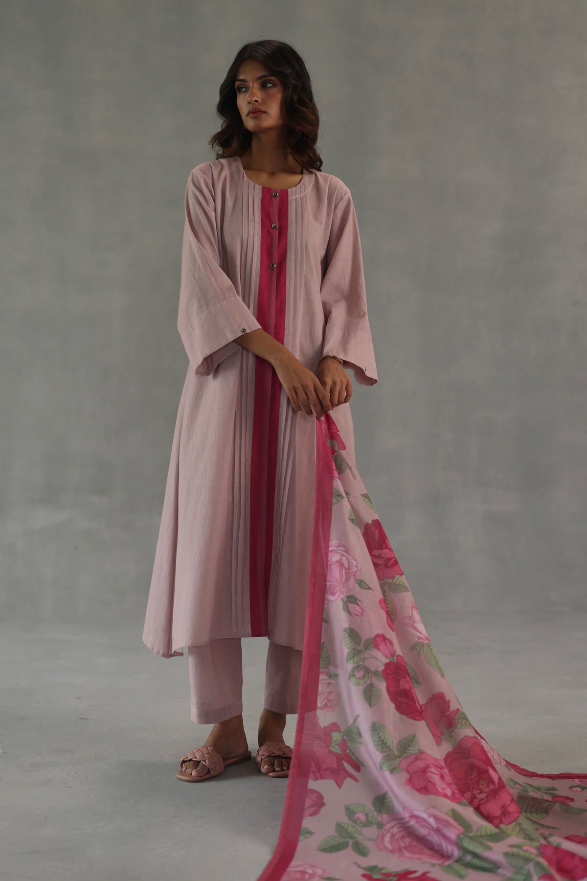 Pink Tuberose Kurta Set