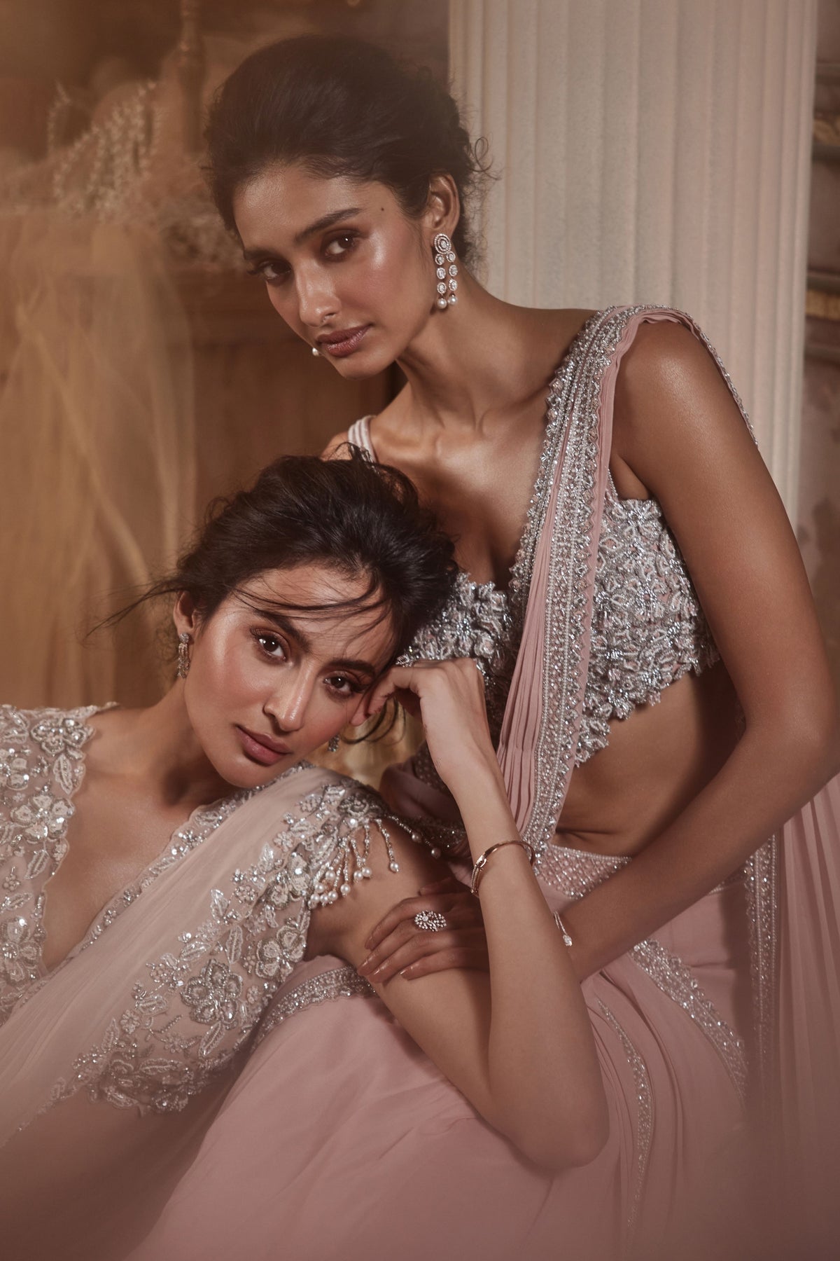 Florence Pink Draped Saree