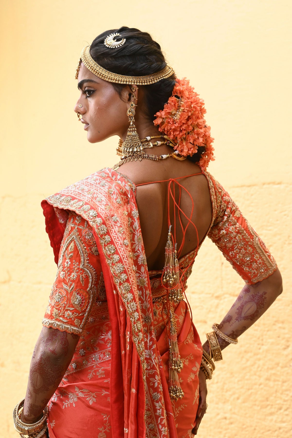 Shringar Orange Saree