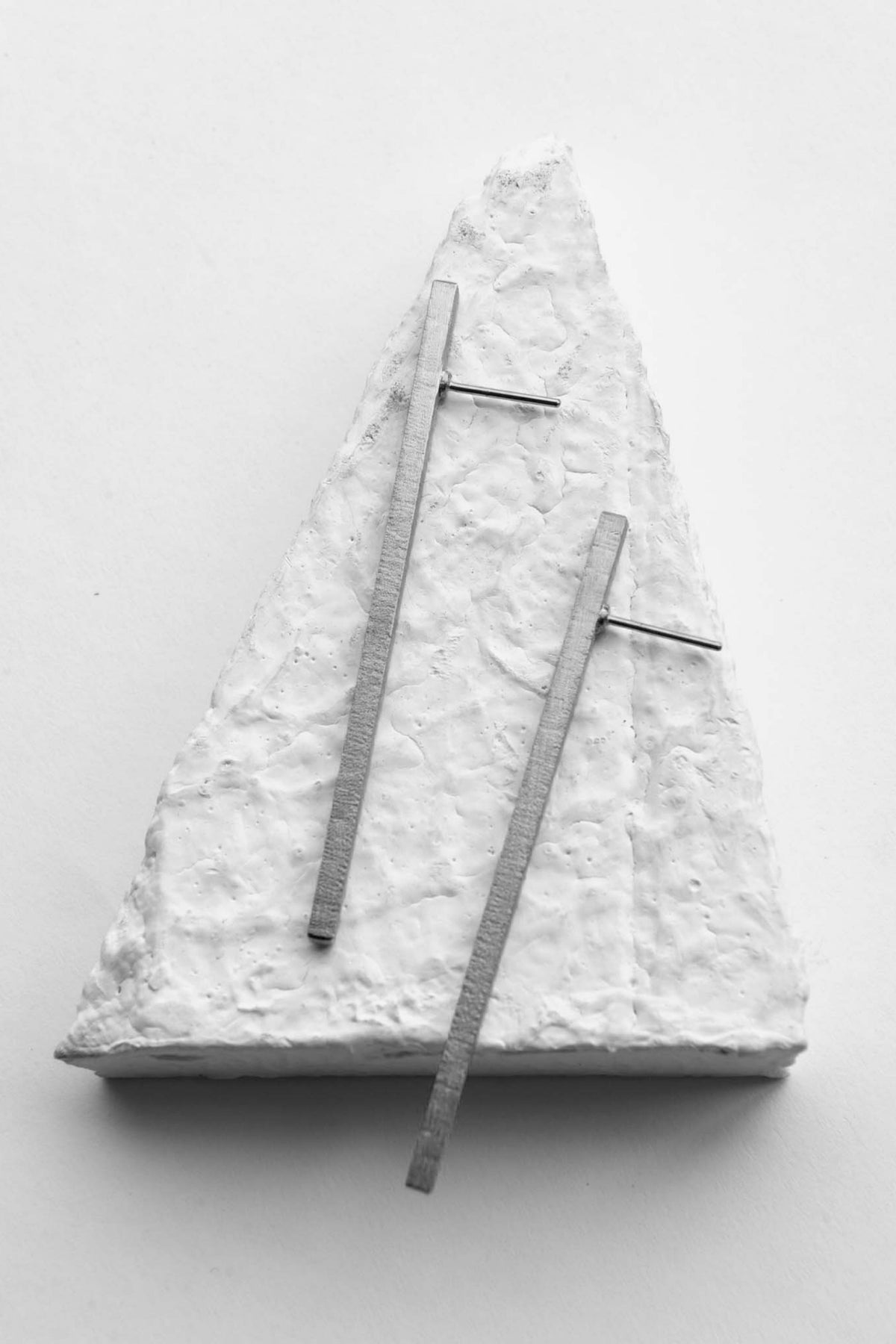 Less Is More Silver Earrings
