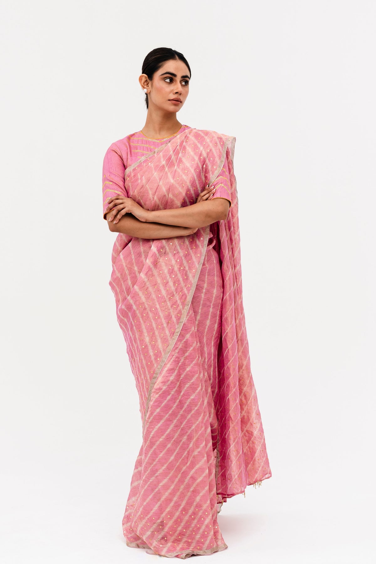 Pink Luni Saree