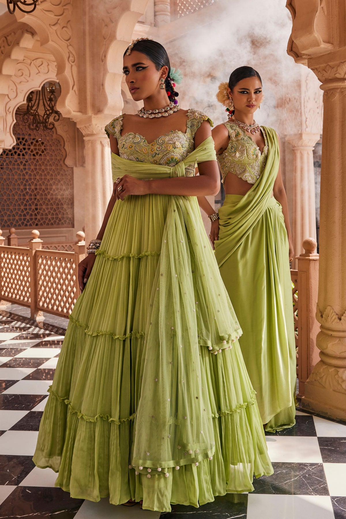 Dara Pre-draped Saree Set