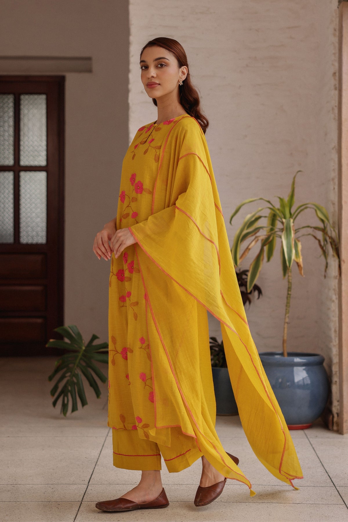 Canary Bloom Kurta Set