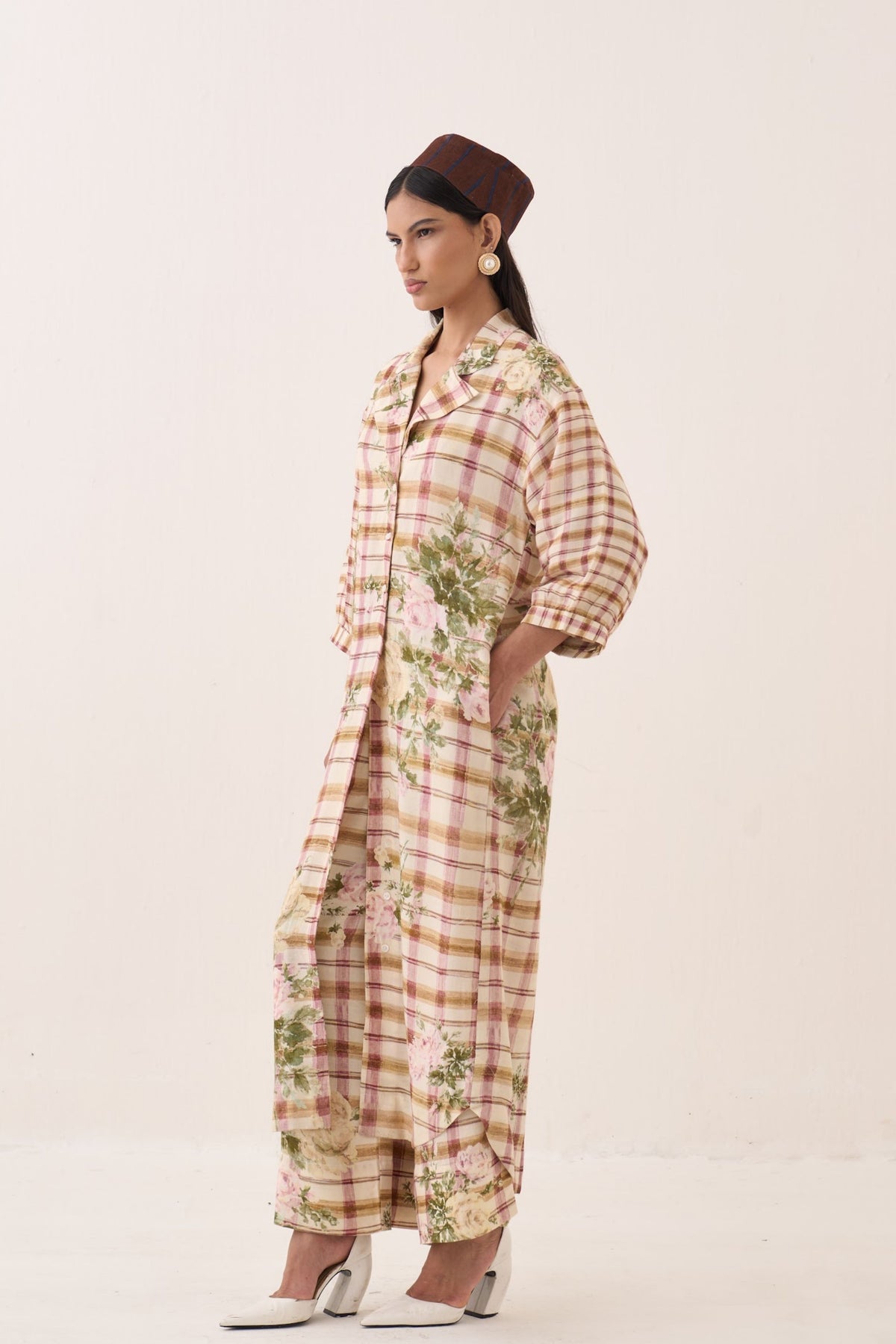 Jaali Trench Jacket Set