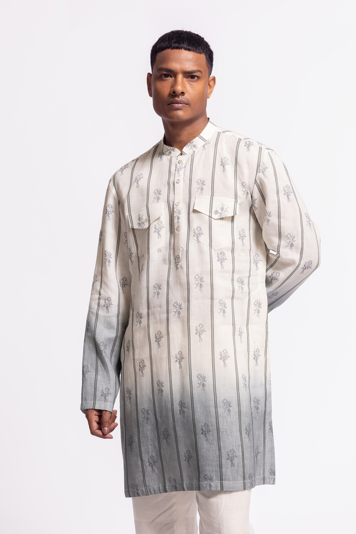 Printed Short Kurta With Pockets