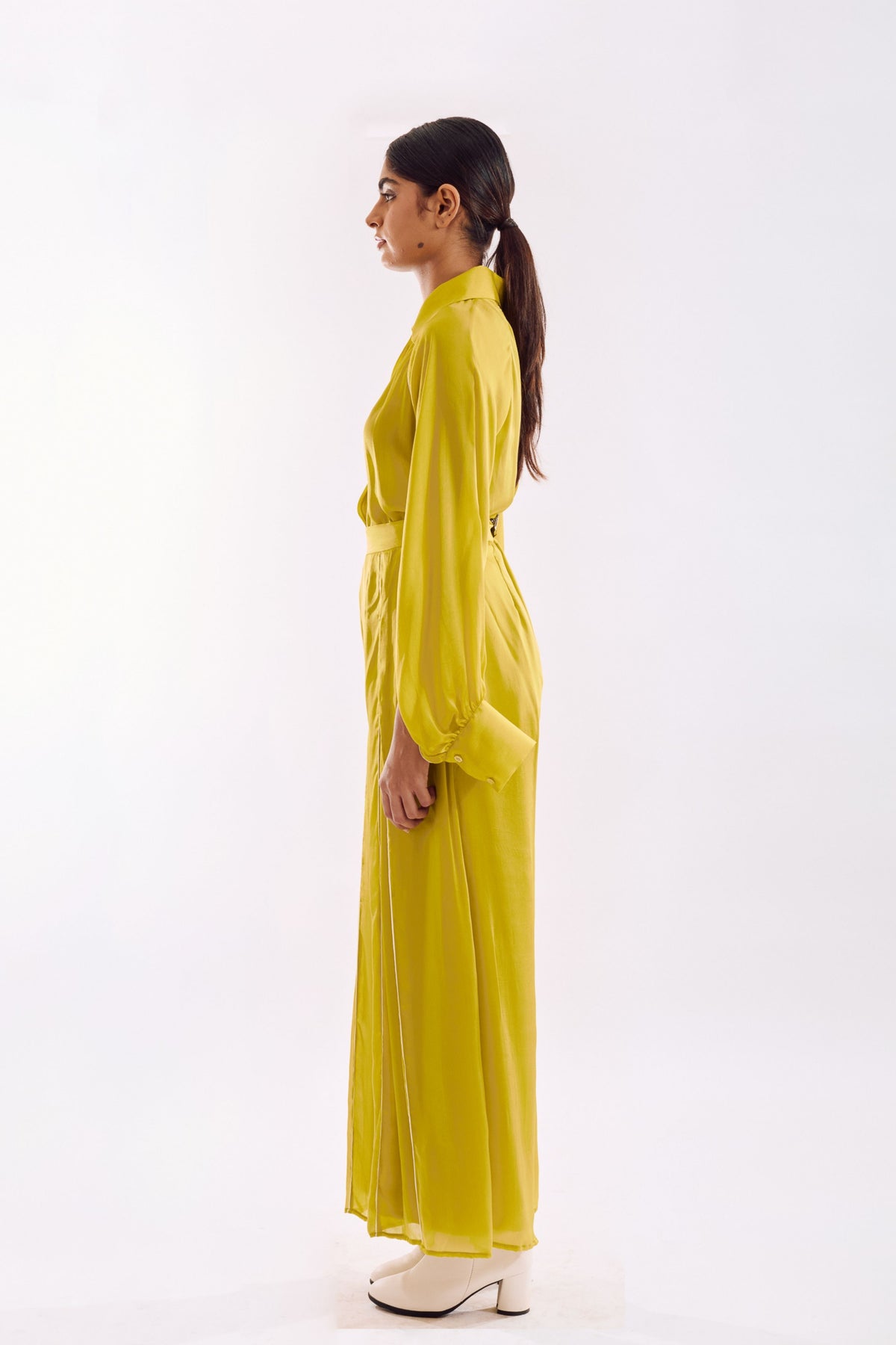 Lime Panneled Pants