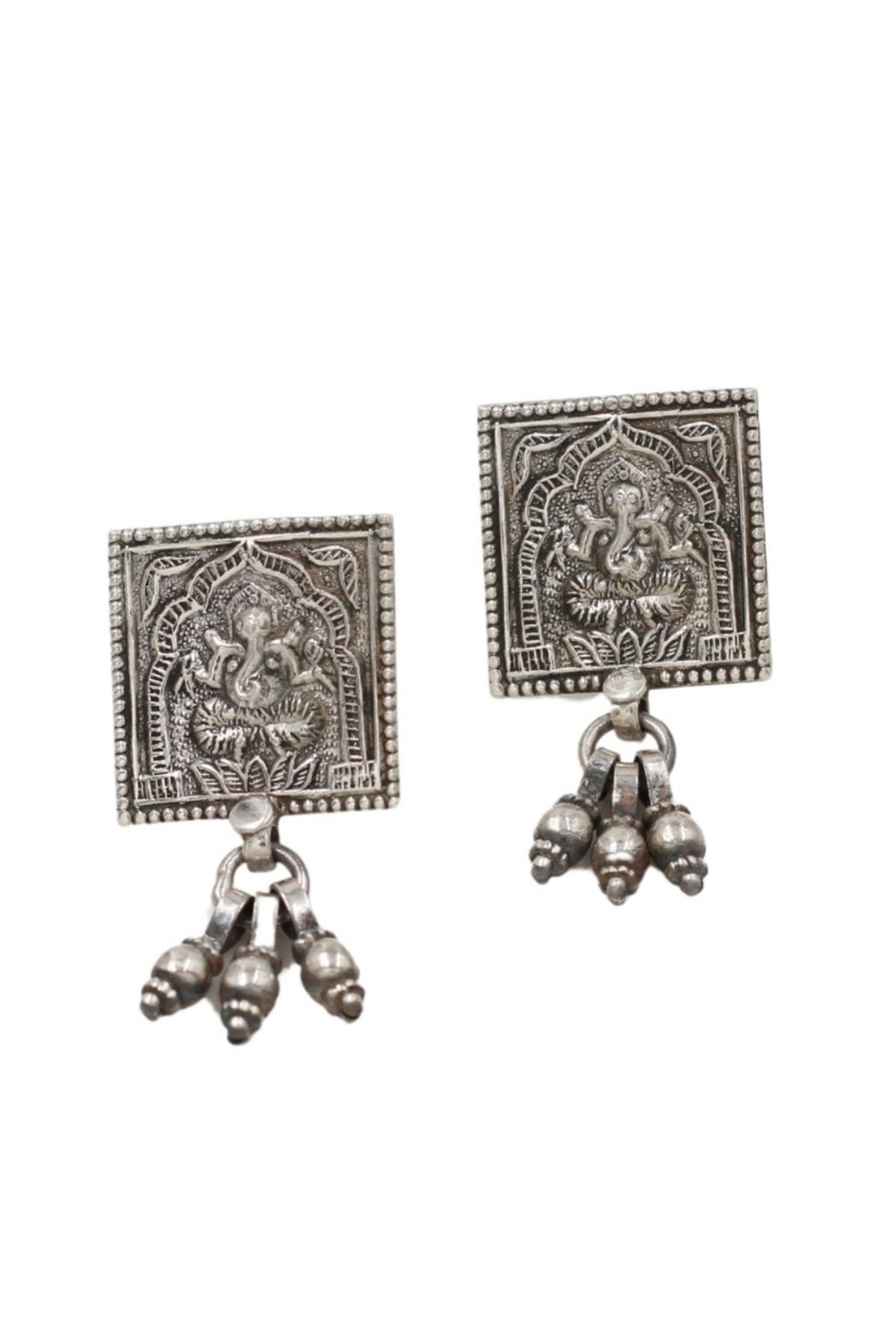 Ornate Silver Earrings