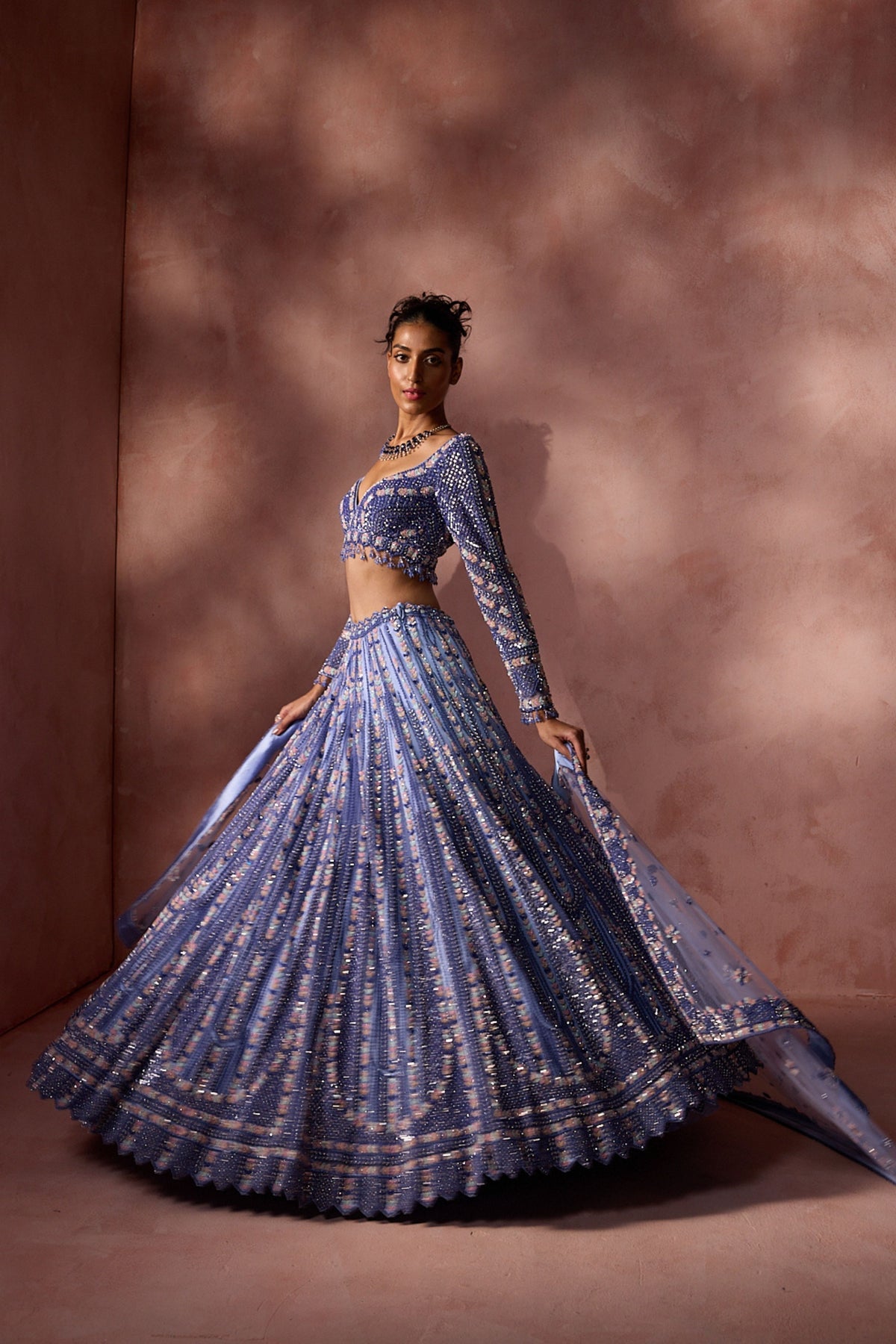 Ink Blue Lehenga Set