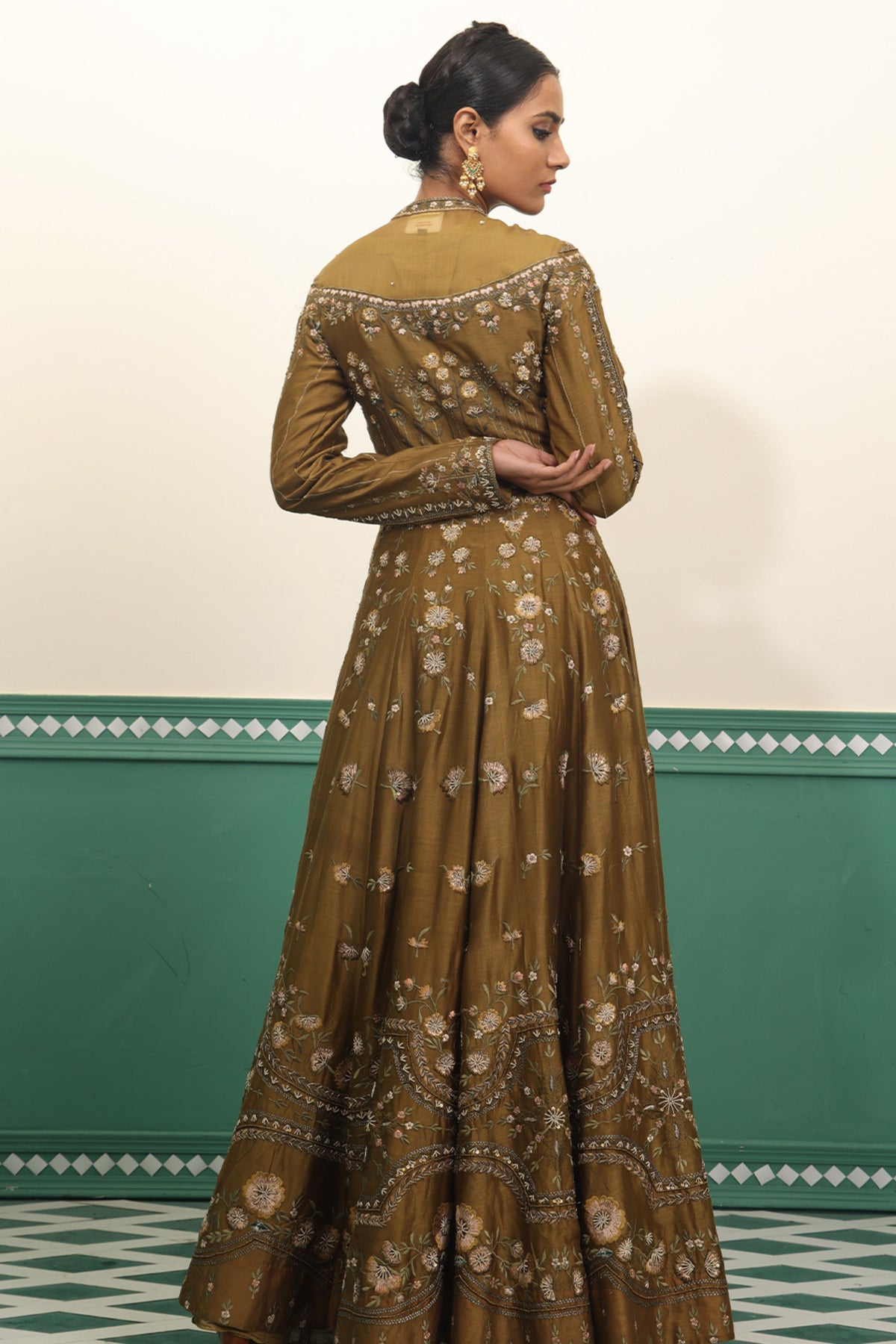 Olive Anarkali