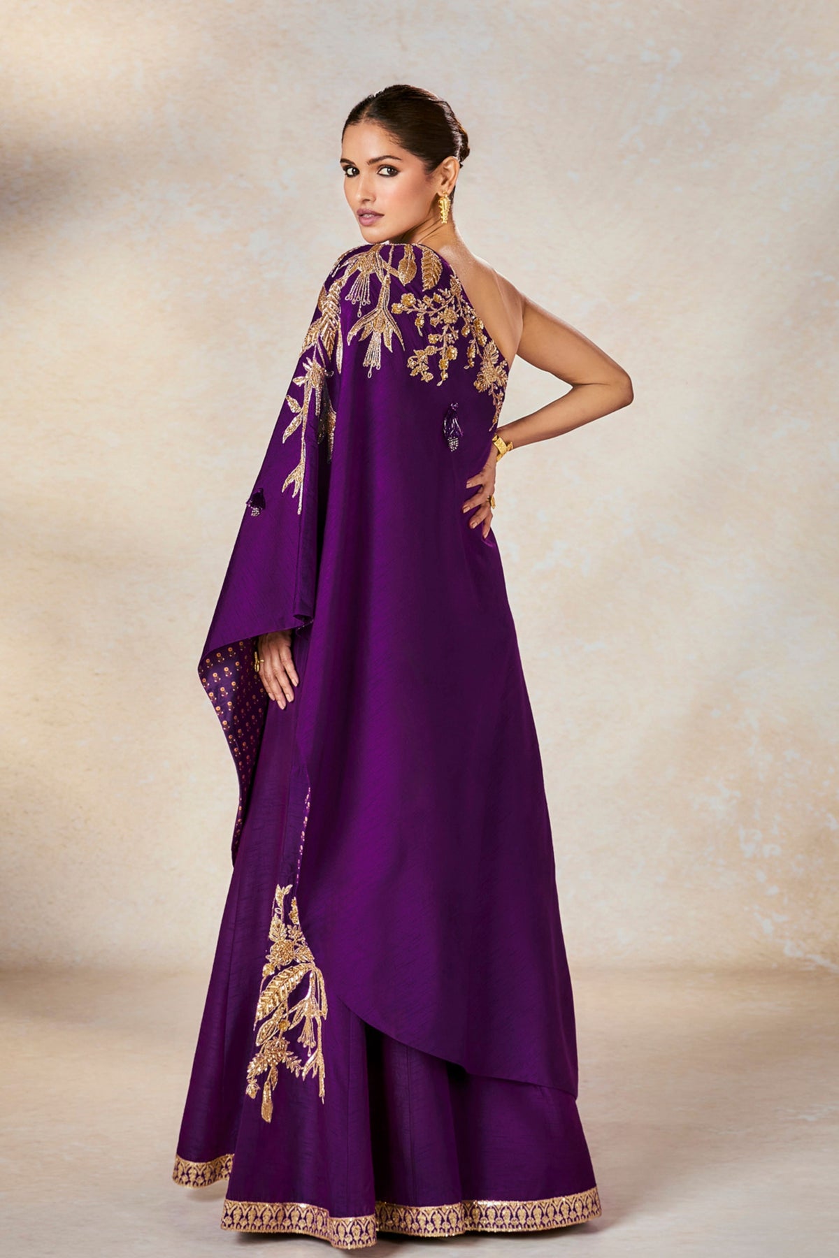 Jamun One Shoulder Set
