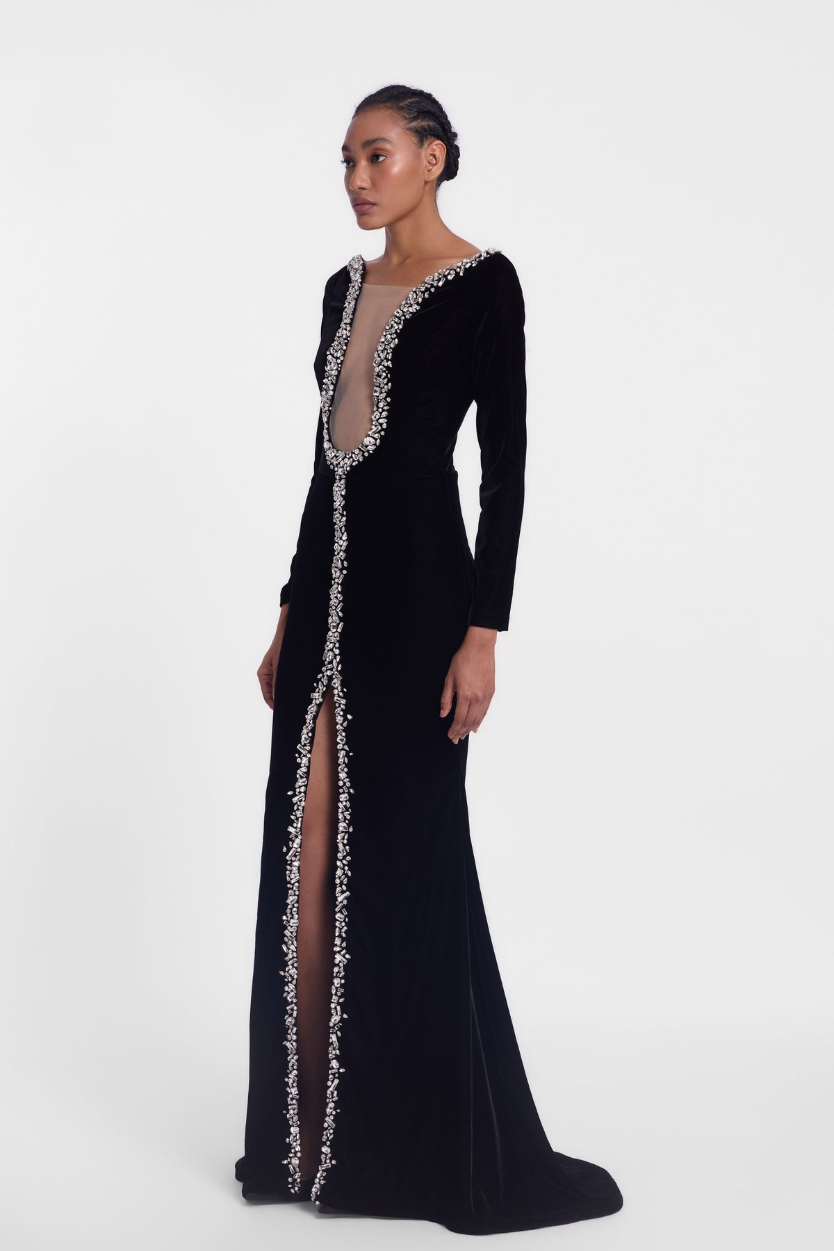 Velvet Crystal Gown