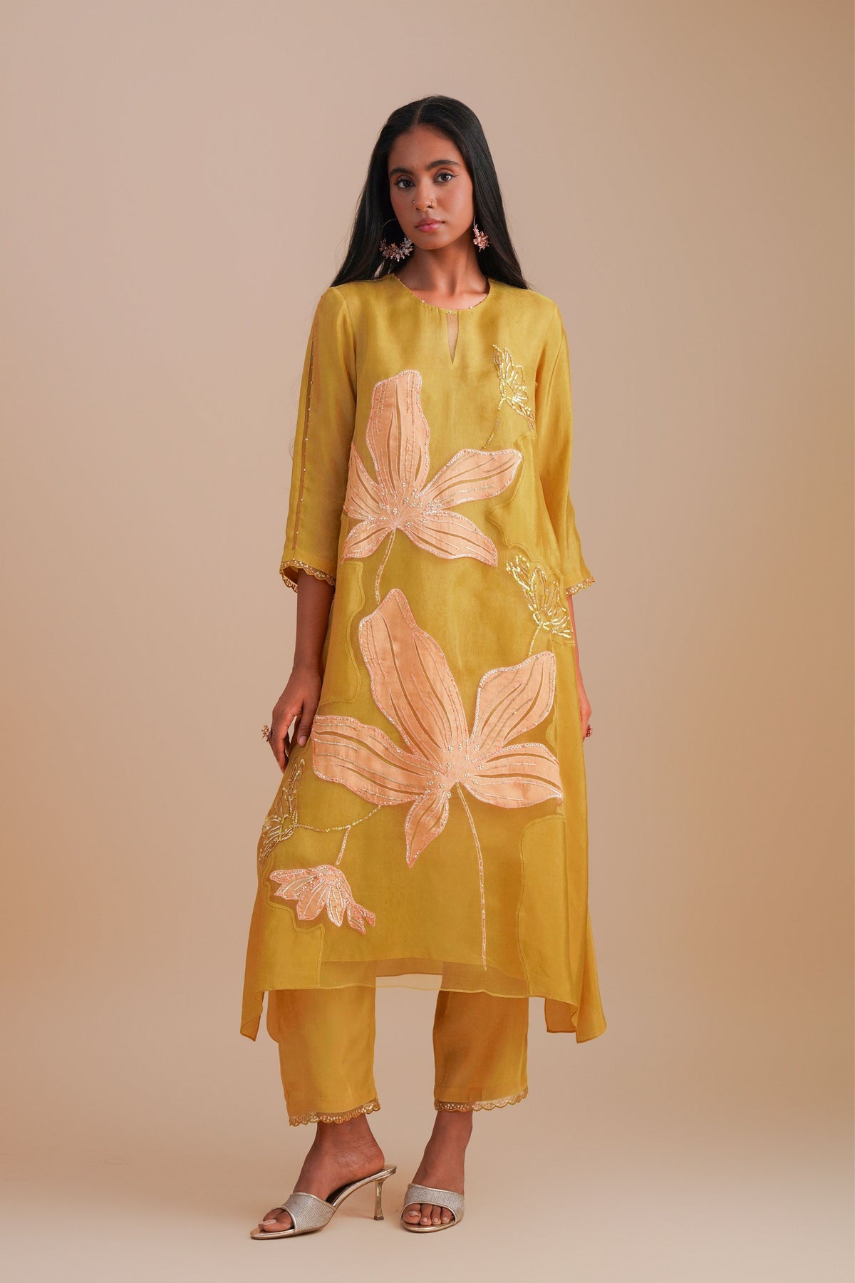 Organza Daffodil Kurta Set