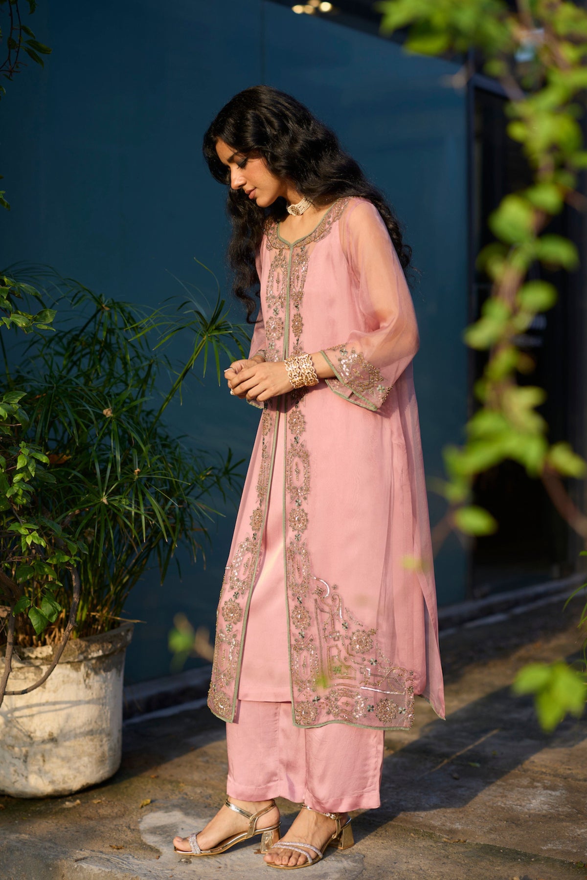Pink Rawani Kurta Set