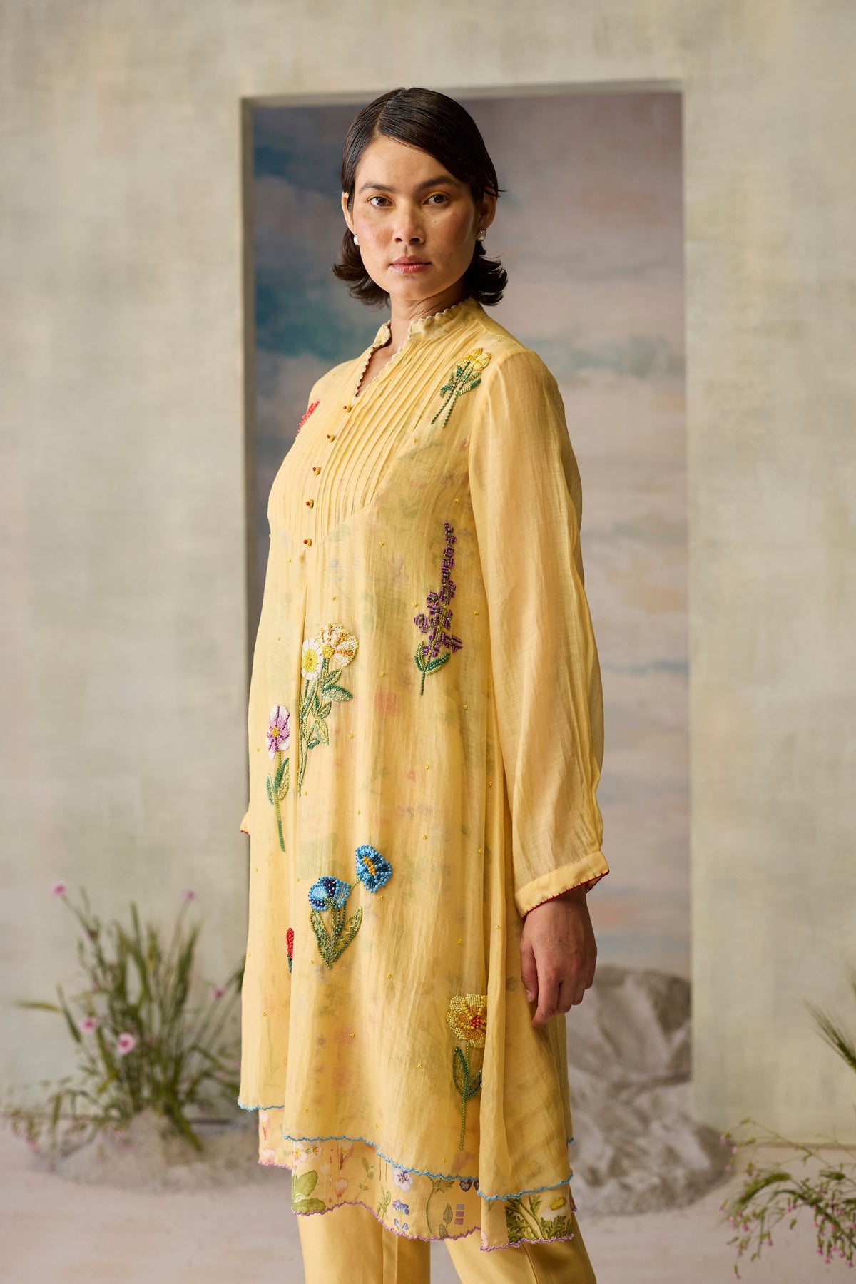 Sunray Pintuck Kurta
