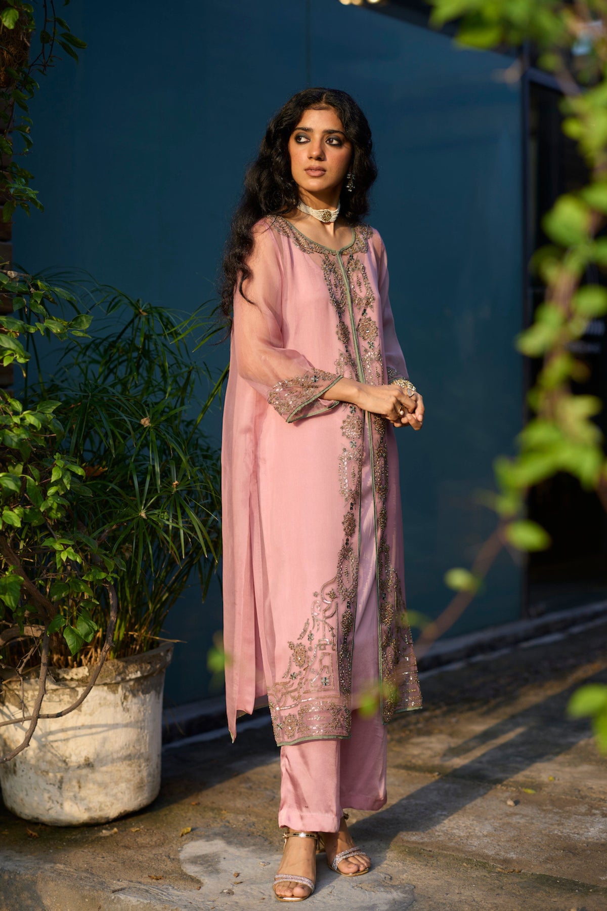 Pink Rawani Kurta Set