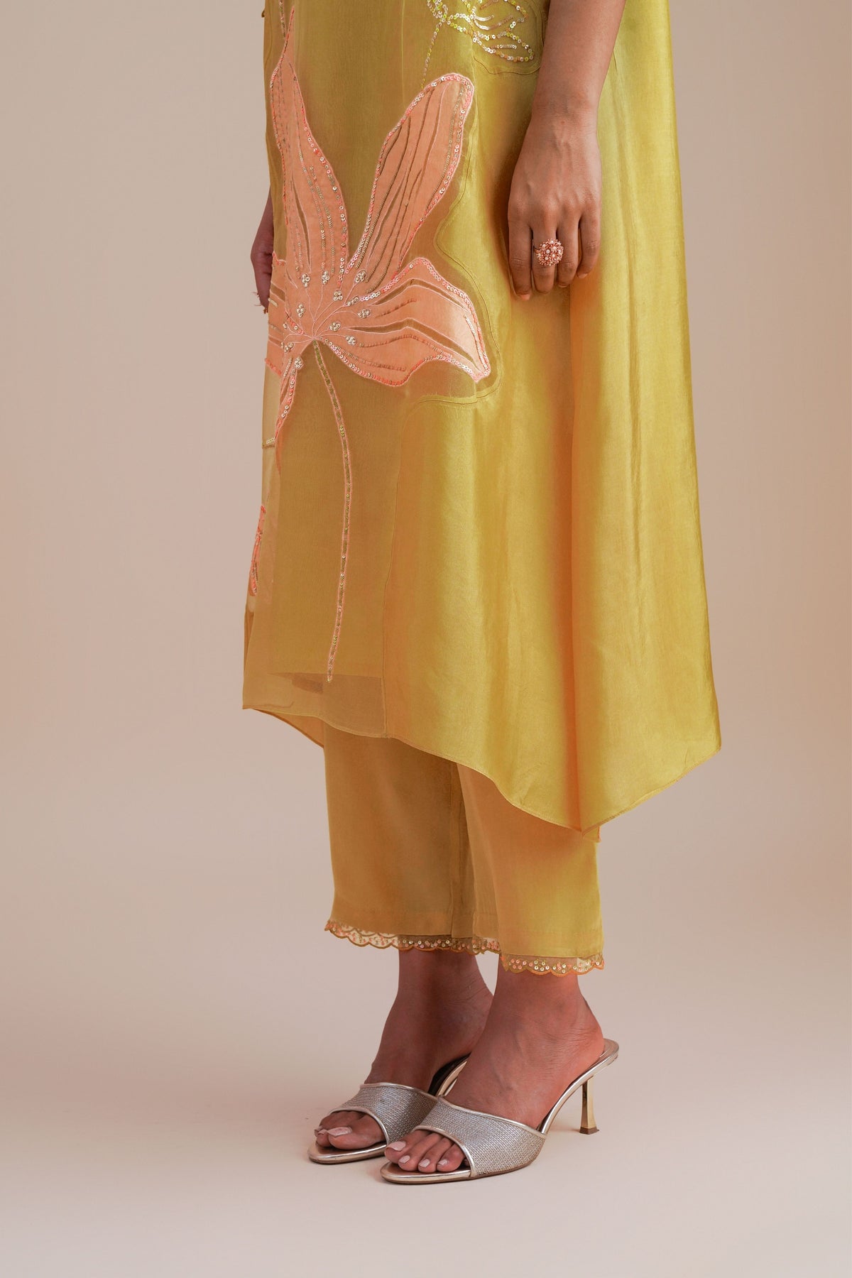 Organza Daffodil Kurta Set