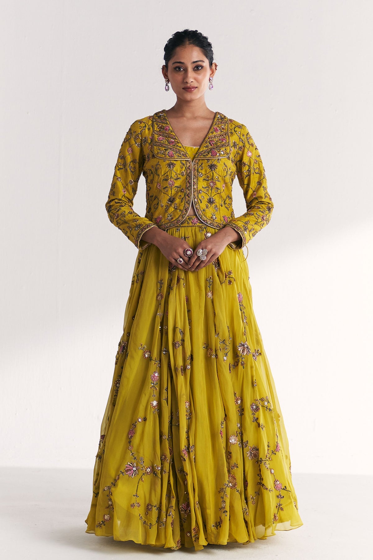 Kairi Lime Green Lehenga Set