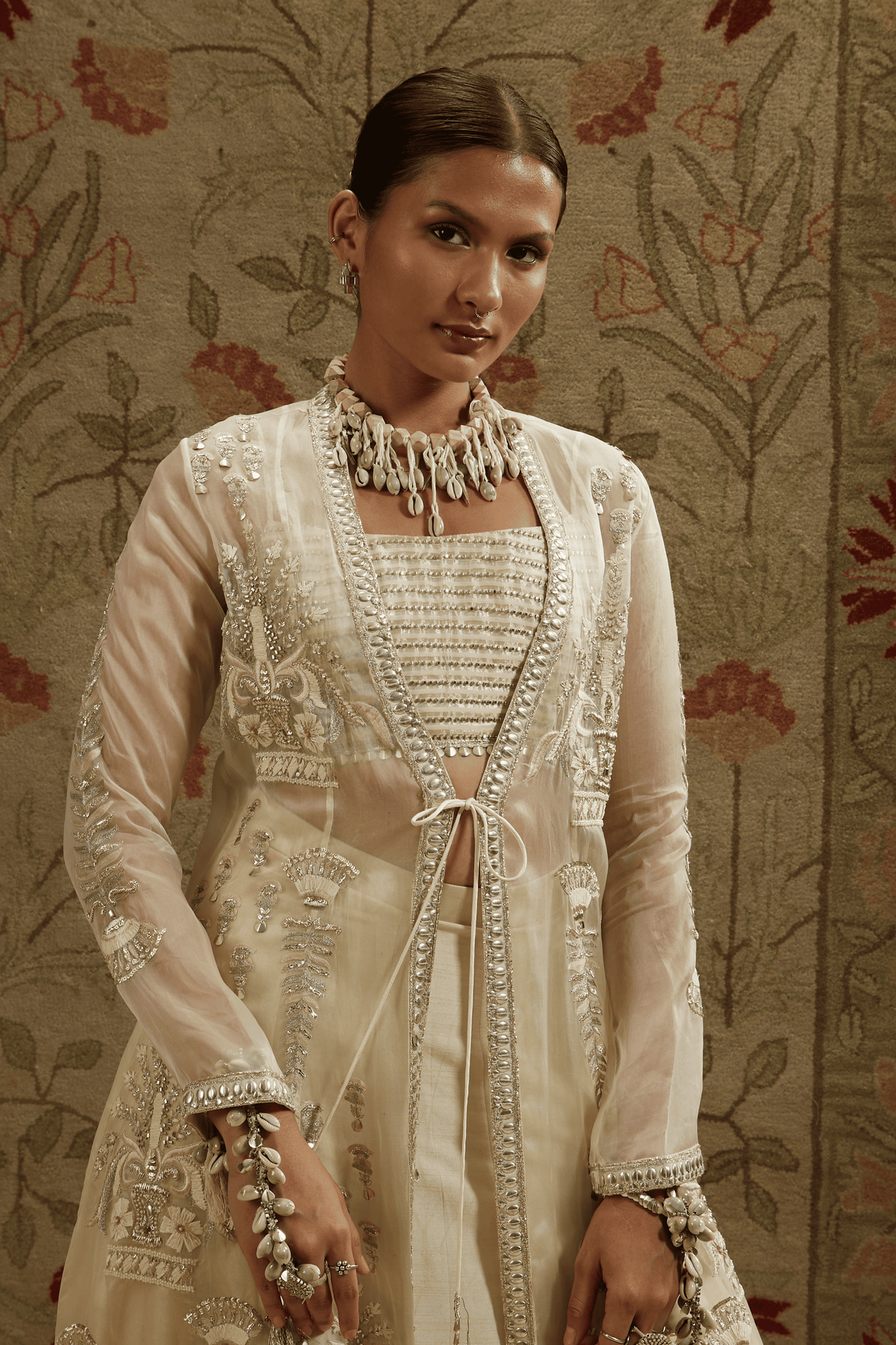 Jacket, Metal Bustier and Skirt
