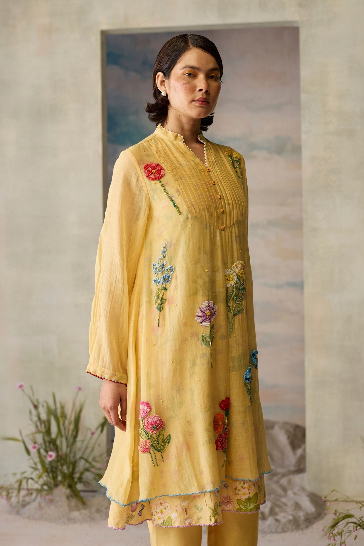 Sunray Pintuck Kurta