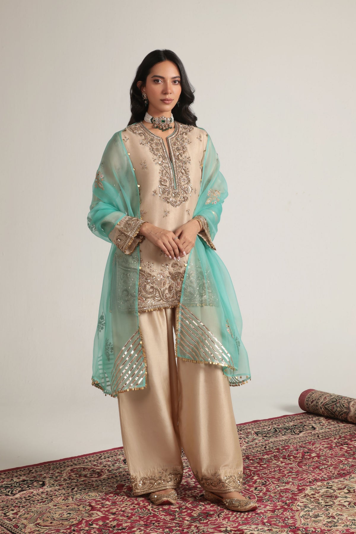 Short Farshi Kurta Set