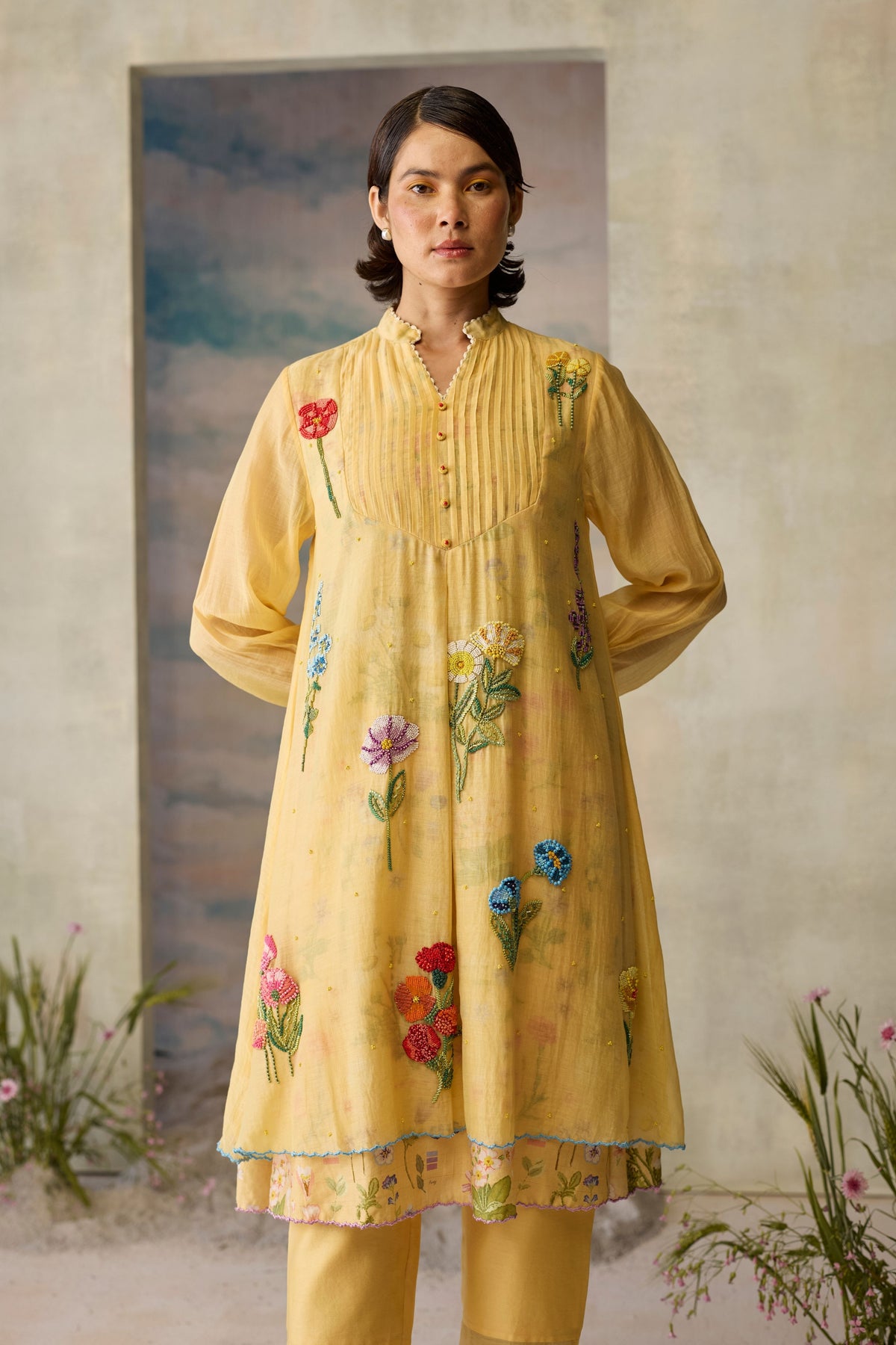 Sunray Pintuck Kurta